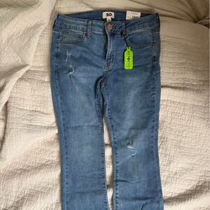 SO Women's Distressed Bootcut Jeans
